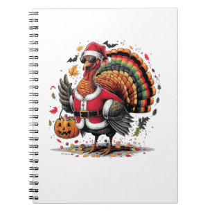 Turkey Moo Cow Costume Funny Thanksgiving Hallowee Notebook