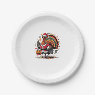Turkey Moo Cow Costume Funny Thanksgiving Hallowee Paper Plate