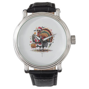 Turkey Moo Cow Costume Funny Thanksgiving Hallowee Watch