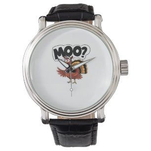 Turkey Moo Cow Costume Funny Thanksgiving Turkey D Watch