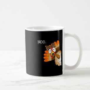 Turkey Moo Funny Thanksgiving Coquette Bow Women G Coffee Mug