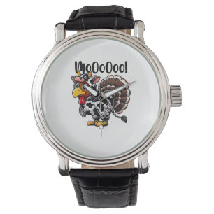 Turkey Moo Funny Turkey Cow Thanksgiving Watch