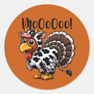 Turkey Moo Stickers