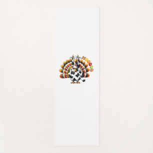 Turkey Moo Thanksgiving Cow Turkey Humour Funny _2 Yoga Mat
