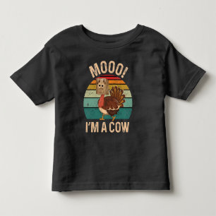 Turkey Moo: The Funniest Cow & Turkey Thanksgivin Toddler T-Shirt