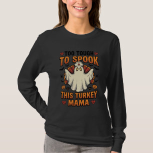 Turkey Mum Halloween Shirt with Vintage Nurse Ghos