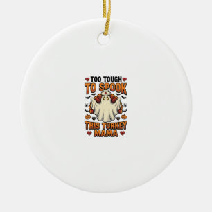 Turkey Mum Halloween Shirt with Vintage Nurse Ghos Ceramic Ornament