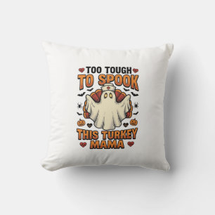 Turkey Mum Halloween Shirt with Vintage Nurse Ghos Cushion
