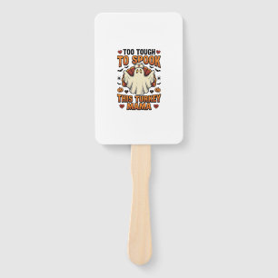 Turkey Mum Halloween Shirt with Vintage Nurse Ghos Hand Fan