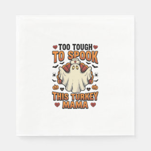 Turkey Mum Halloween Shirt with Vintage Nurse Ghos Napkin
