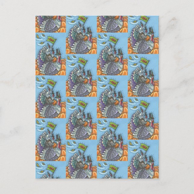 TURKEY NATION USA, FUNNY THANKSGIVING POLITICS POSTCARD (Front)