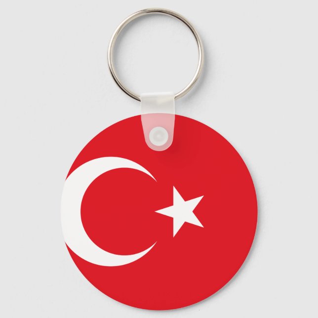 Turkey National World Flag Key Ring (Front)