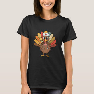 Turkey Nurse Stethoscope Thanksgiving Fall Scrub T T-Shirt