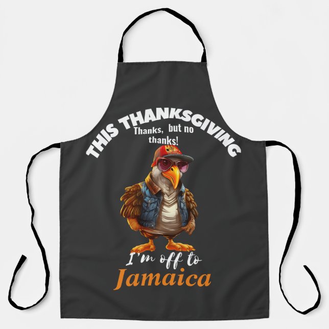 Turkey off to Turkey Vacation  Apron (Front)