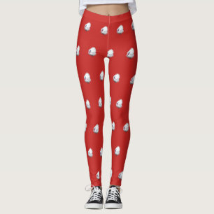 Turkey on Red Leggings