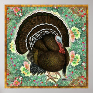 Turkey On the Greens Poster