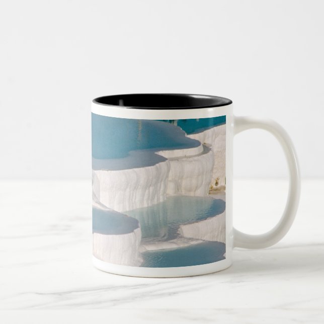 Turkey, Pamukkale Cotton Castle). Two-Tone Coffee Mug (Right)