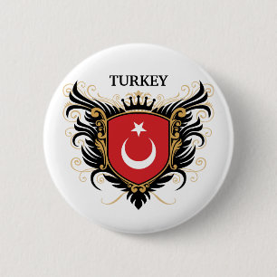 Turkey [personalise] 6 cm round badge