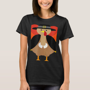 Turkey Pilgrim Cute Thanksgiving Essential T-Shirt