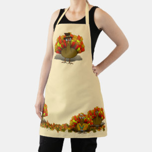  Turkey Pilgrim Thanksgiving  Apron