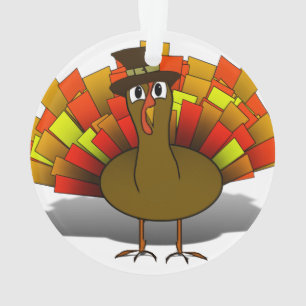 Turkey Pilgrim Thanksgiving  Ornament