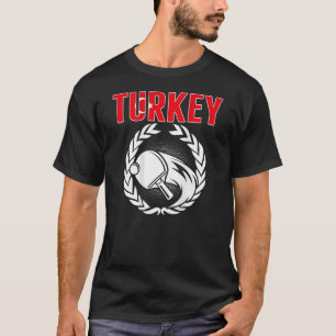 Turkey Ping Pong  Proud Turkish Table Tennis Suppo T-Shirt
