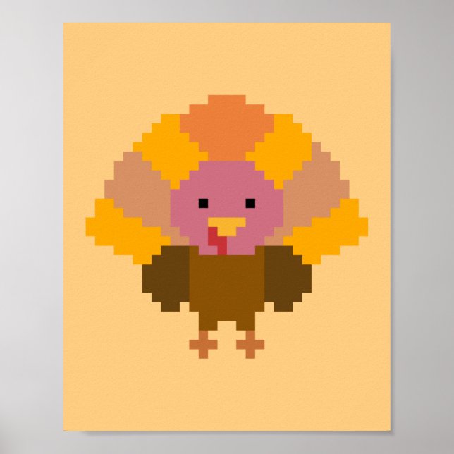 Turkey - Pixel Art Poster (Front)