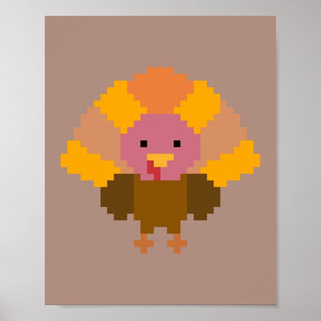 Turkey - Pixel Art Poster (Front)