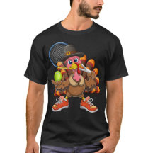 Turkey Playing Tennis Thanksgiving Tennis