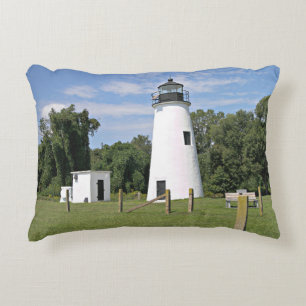 Turkey Point Lighthouse, Maryland Accent Decorative Cushion