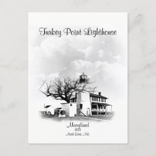 Turkey Point Lighthouse - Maryland Postcard
