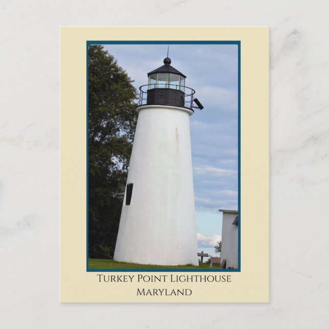Turkey Point Lighthouse Maryland Postcard (Front)