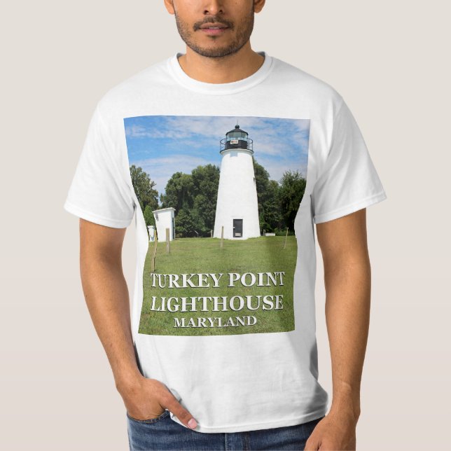 Turkey Point Lighthouse, Maryland T-Shirt (Front)