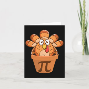Turkey Pot Pie Funny Math Thanksgiving Turkey Pot Card