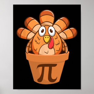 Turkey Pot Pie Funny Math Thanksgiving Turkey Pot Poster