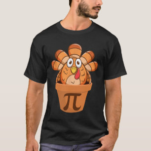 Turkey Pot Pie Funny Math Thanksgiving Turkey Pot T-Shirt