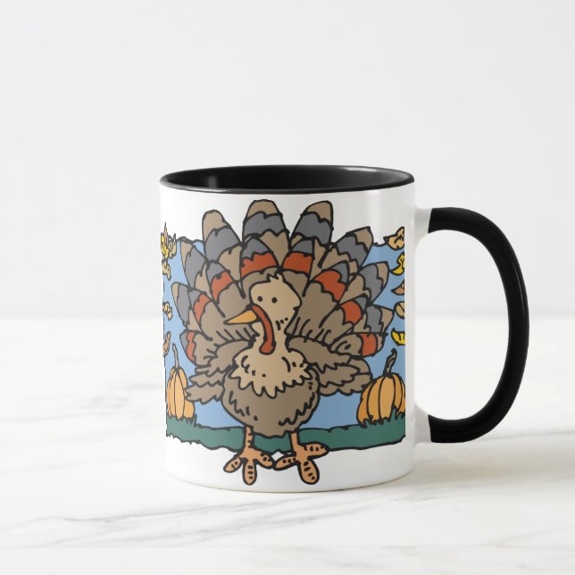 Turkey Pumpkins Mug (Right)