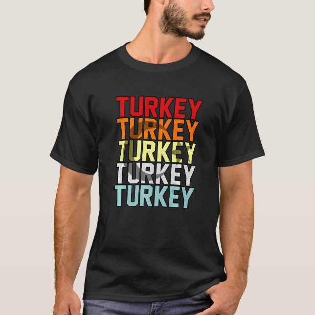 Turkey Retro T-Shirt (Front)