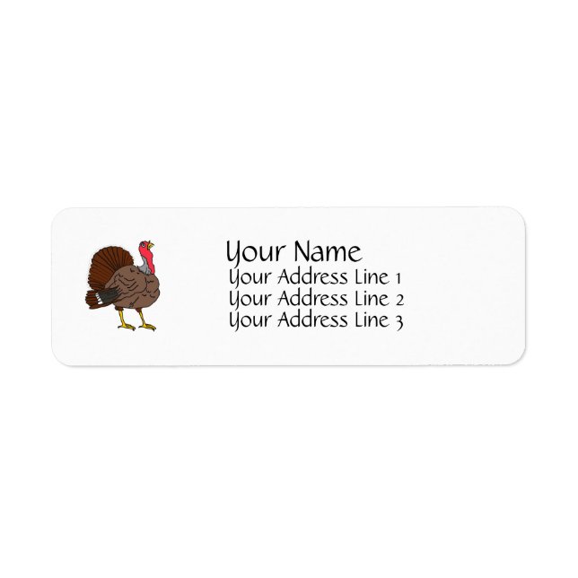 Turkey Return Address Label (Front)