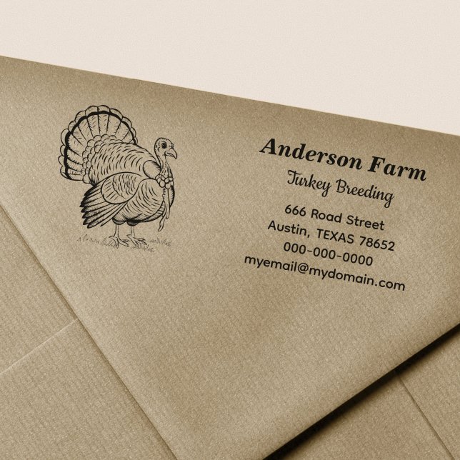 Turkey Return Address  Self-inking Stamp (Turkey Return Address Self-inking Stamp)
