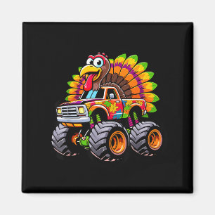 Turkey Riding Monster Truck 4th Of July Magnet