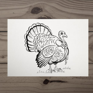 Turkey Rubber Stamp