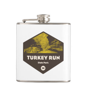 Turkey Run State Park Indiana Hip Flask