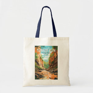Turkey Run State Park Indiana Travel Art Vintage Tote Bag