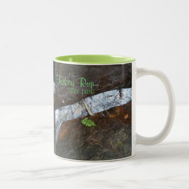 Turkey Run state park Two-Tone Coffee Mug (Right)