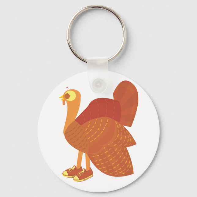 Turkey Runner Key Ring (Front)