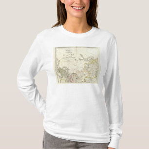 Turkey, Russia and Asia Engraved Map T-Shirt