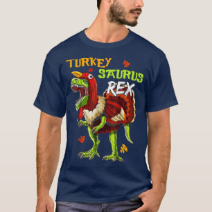 Turkey Saurus Rex Funny Dinosaur TRex Thanksgiving T-Shirt