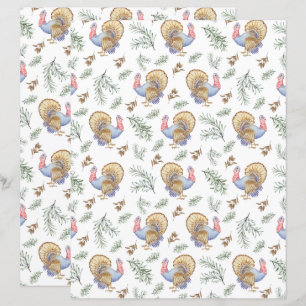 Turkey Scrapbook Paper