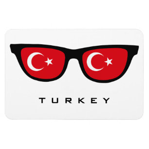 Turkey Shades custom text & colour magnet